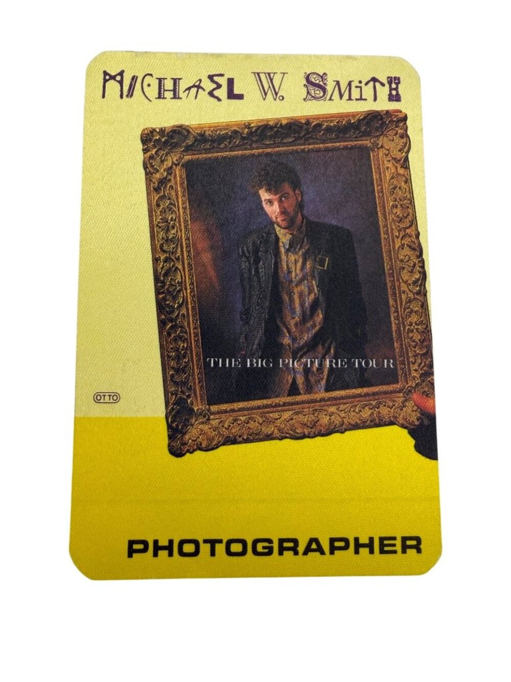 1986 Michael W Smith Big Picture Tour Photographer Backstage Pass OTTO Sticker